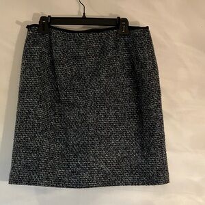 Charter Club Tweed Black gray white and blue Pencil Skirt